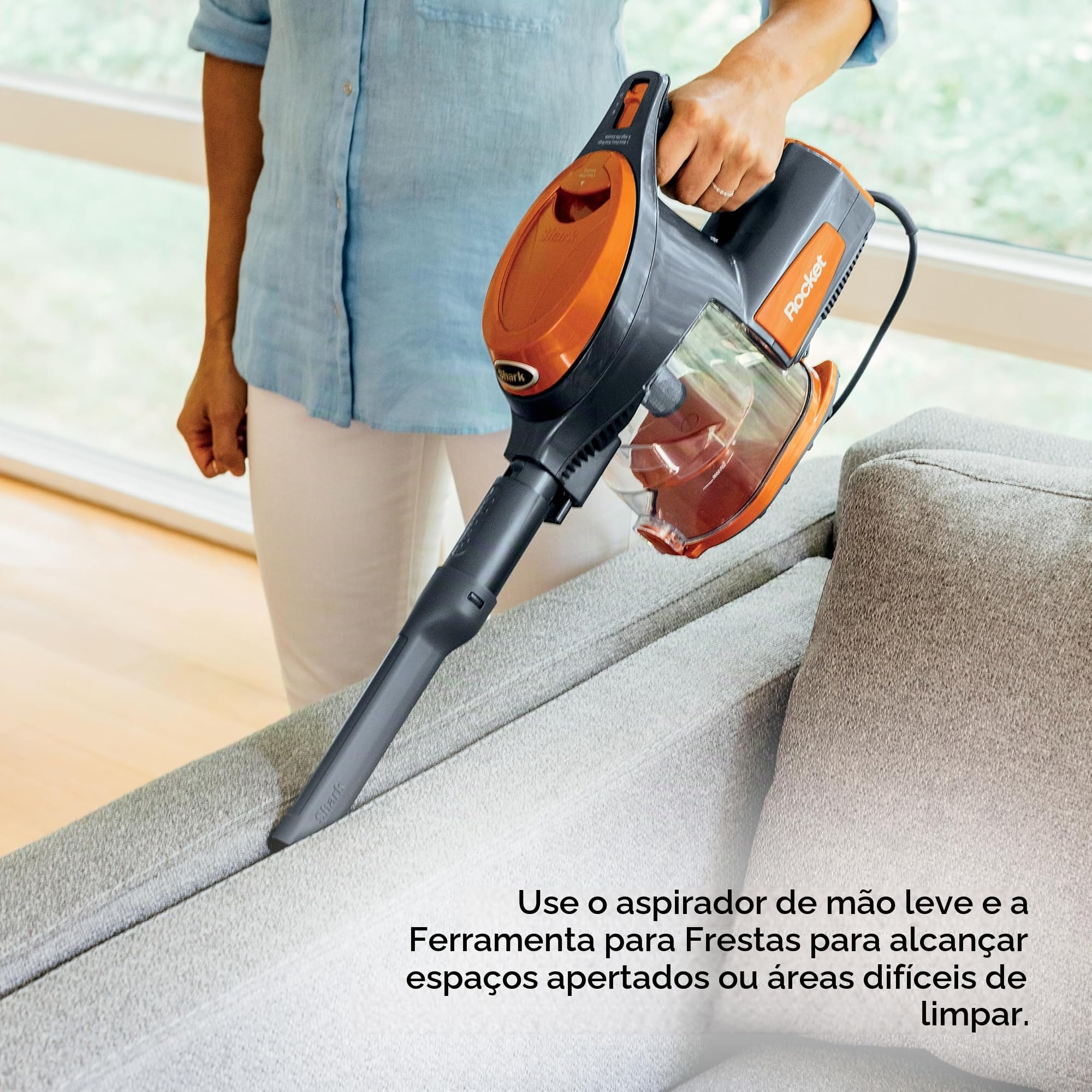 Shark Rocket Aspirador de pó ultraleve sem bolsa com fio para