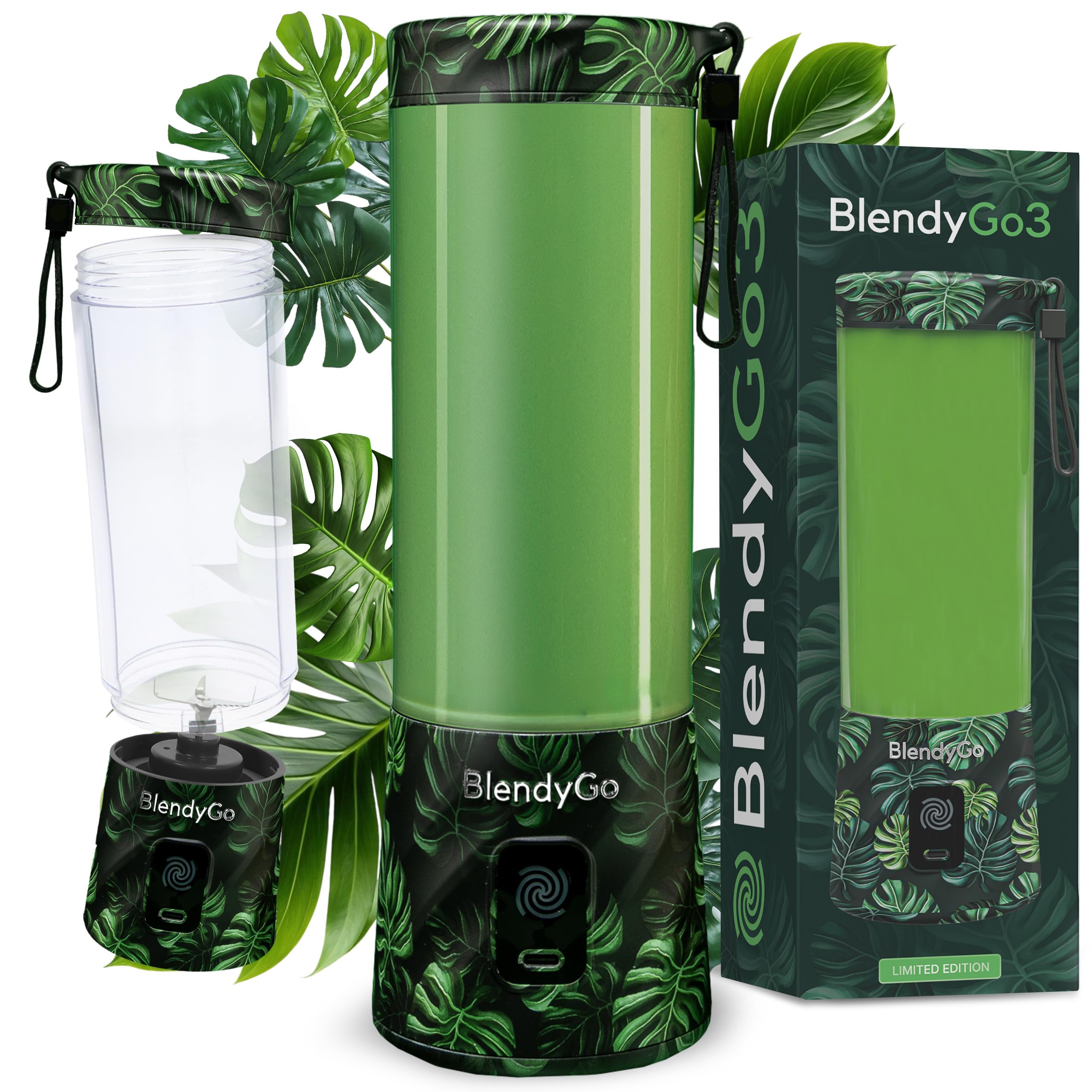 Batidora BlendyGo 3, batidora de vaso portátil, blender recargable por USB, ideal para smoothies, batidos y batidos de proteínas, mexzclador portátil potente, 500 ml (Lavanda) — view 29
