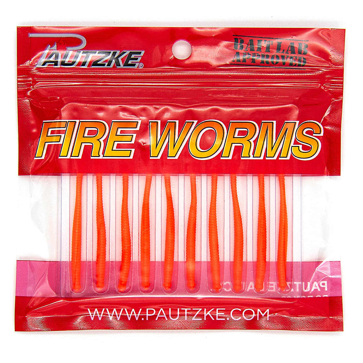 Pautzke Fire Worms Soft Bait - Red - 2.7in | 6.8cm - Trout