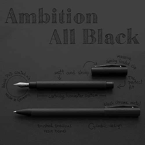 Miniatura 4 de Faber-Castell Ambition Fountain Pen, All Black - Fine