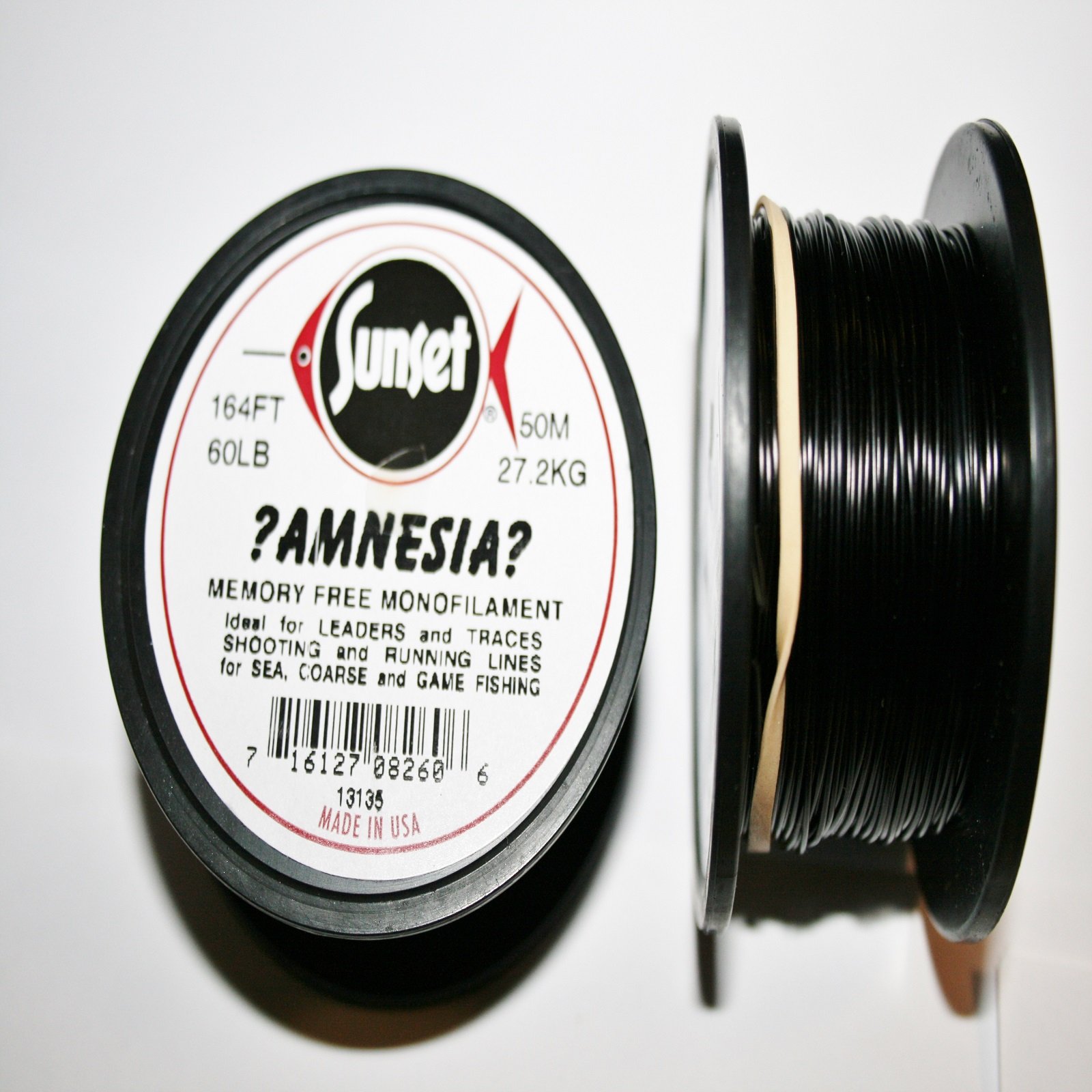 Sunset Amnesia 60lb - 50m - Black