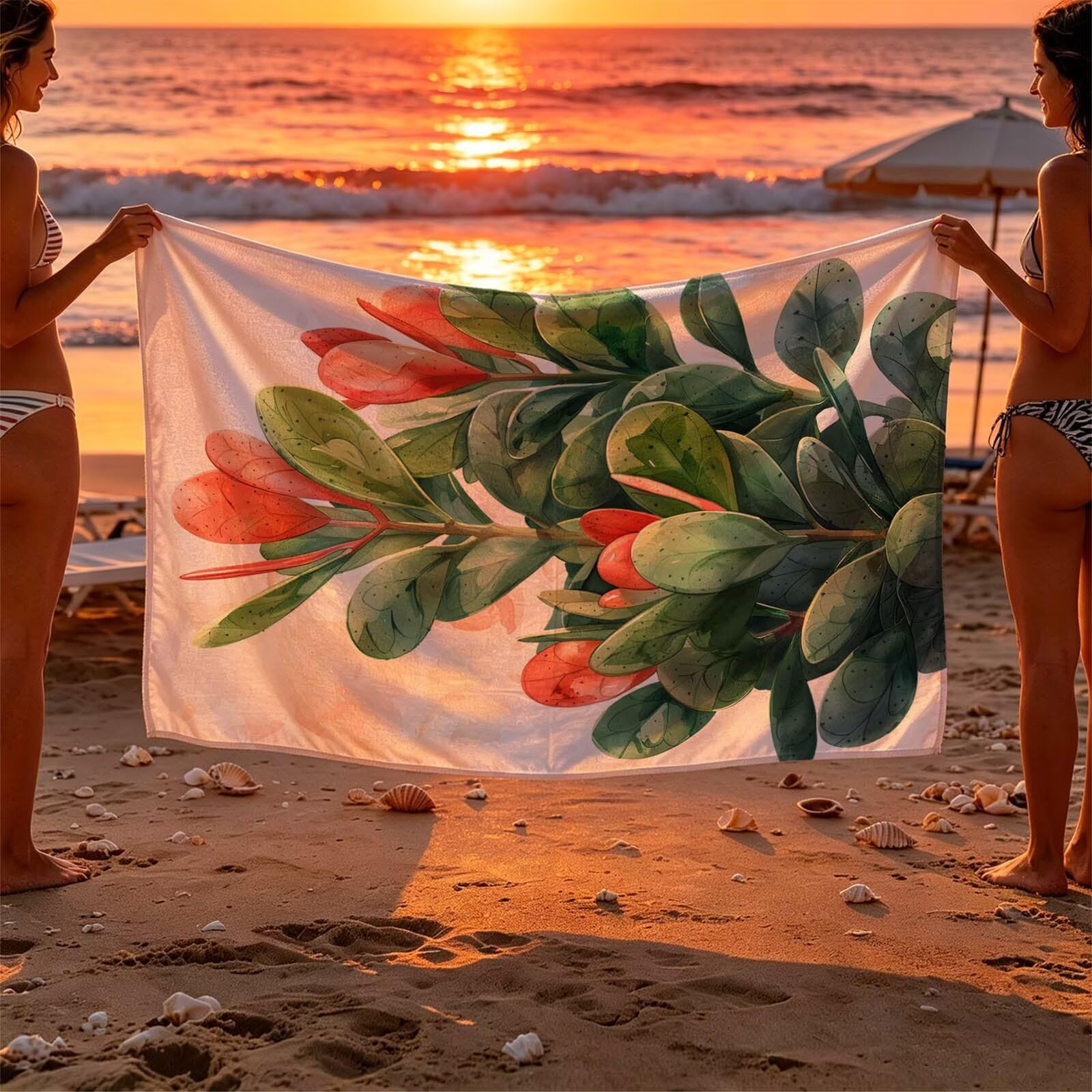 Cactus Toalla Playa 160x220 Resistente a la arena Secado rápido Ligero, Toalla Playa Grande 220 x 160cm Suave Cómodo como Gym Yoga Sauna Toallas Baño Grandes Exterior Travel Essentials Planta XTLS7253