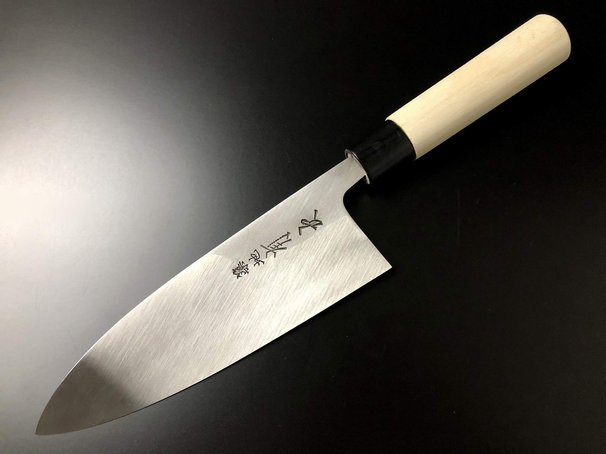 Amazon | 有次 包丁 黒出刃 180 mm 白鋼2 築地 ARITSUGU 柄 名入れ