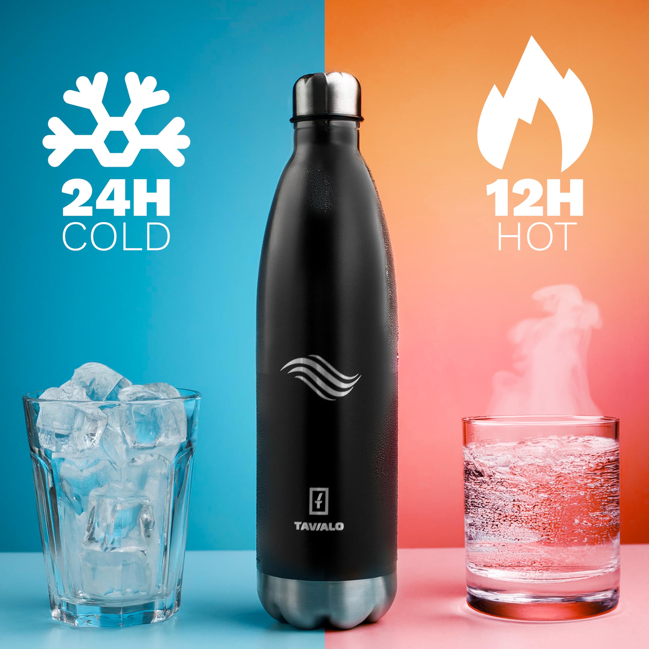 Borraccia Acciaio Inox 500 Ml - Termica Doppia Camera - Foto 14