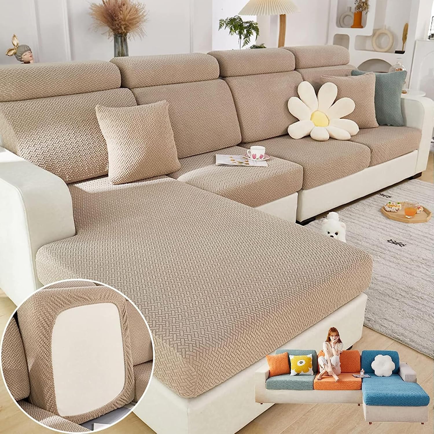 Magic Sofa Cover Cover Stretch Waterproof and Washable,Cobertores para Sofas