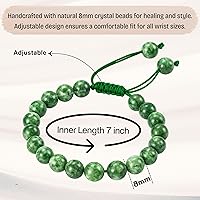 Vista 246 de Amazing Gemstone Crystal Bracelet for Women Men's Gifts - Protection Healing Crystal Bracelet - 8mm Gemstone Beaded Adjustable Bracelet Pulseras