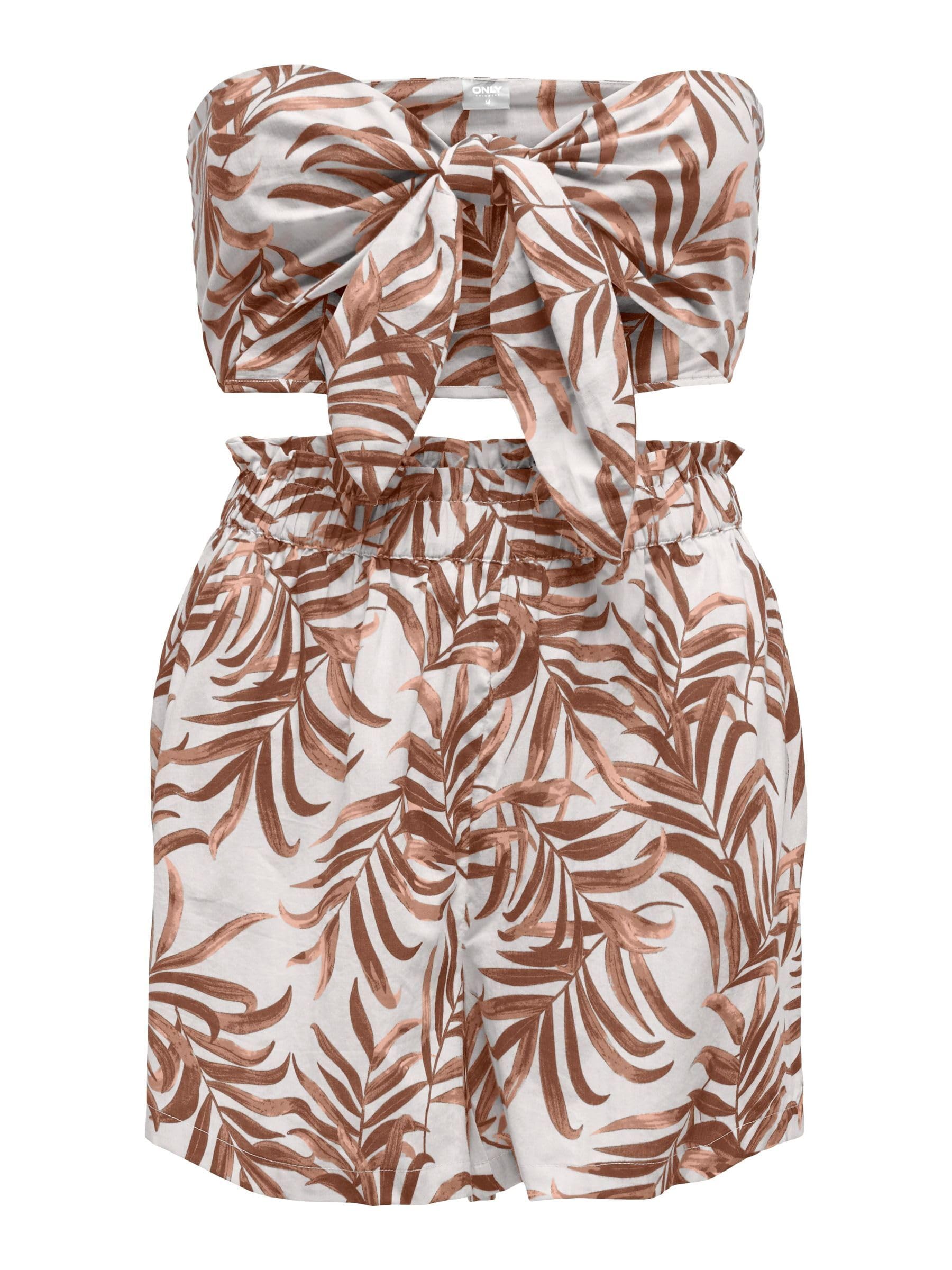 ONLMIRA BANDEAU TOP & SHORTS SET Tişört Kadın
