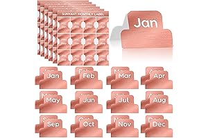 Glamorous 2019 Planner Embellishments: Rose Gold Monthly Stickers