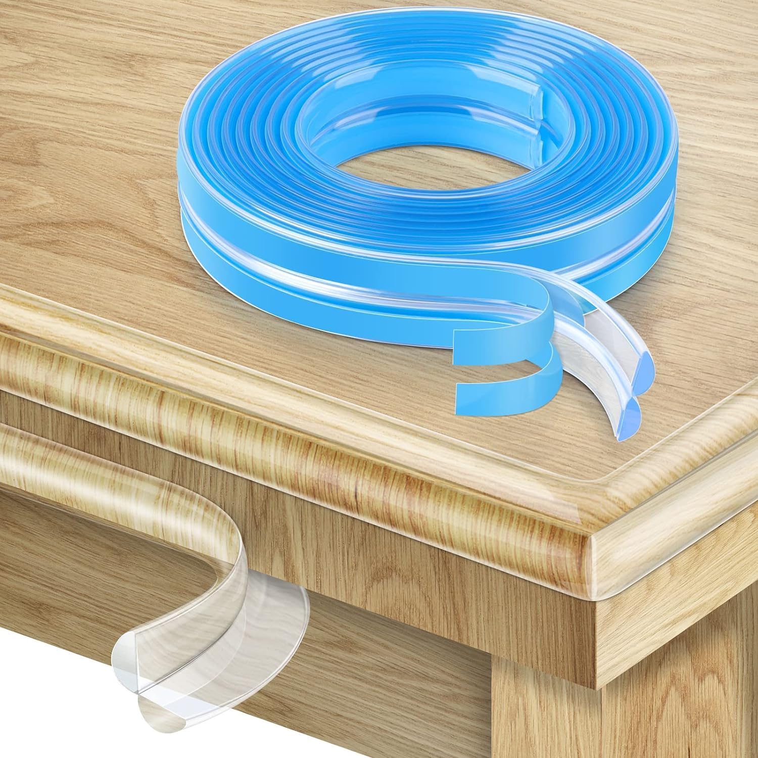 EKDHRA Edge Protector, Baby Proofing Edge Protector Strip for Baby, Child Proof Table Edge Protectors Guards Safety Bumper Cover for Furniture Desk Crib Gate Bed Wall Soft Silicone (9 Meter)-image-12