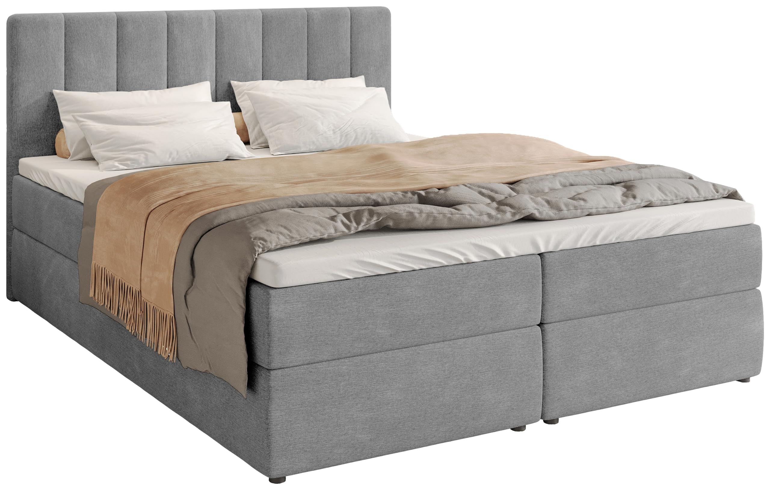 Boxspringbett Mit Stauraum 160x200 - Inklusive Matratze & Topper