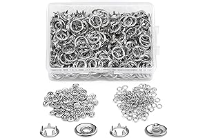 TLKKUE 50 Sets Snap Button: Essential Fasteners for Fabric Creations