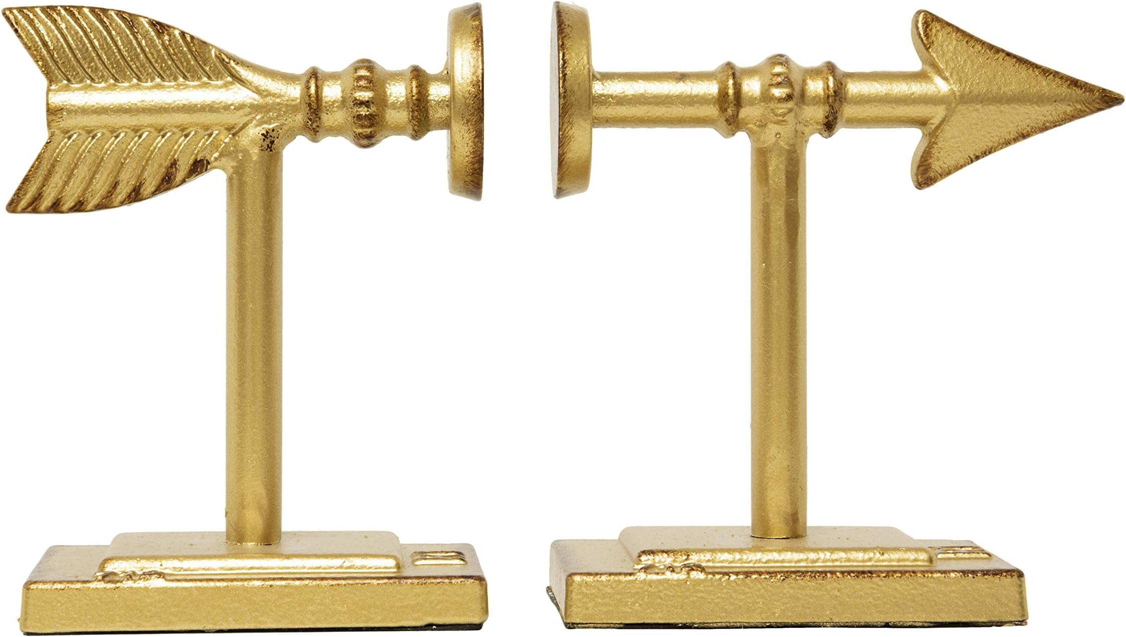 Creative CoOp Decorative Cast Iron Bird Bookends, Gold