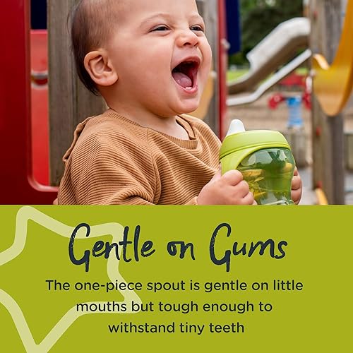 Vista 19 de Tommee Tippee Sippee - Vaso entrenador con asas, botella de agua para niños pequeños, a prueba de derrames, sin BPA, 8 onzas, 23.0 ft+, paquete