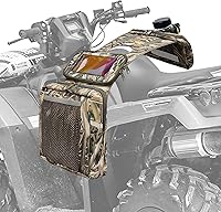 Vista 10 de MYDAYS Bolsa de sillín para ATV, tanque de carga, bolsa de teléfono, equipaje de almacenamiento para ATV UTV, motos de nieve y motocicleta Camuflaje