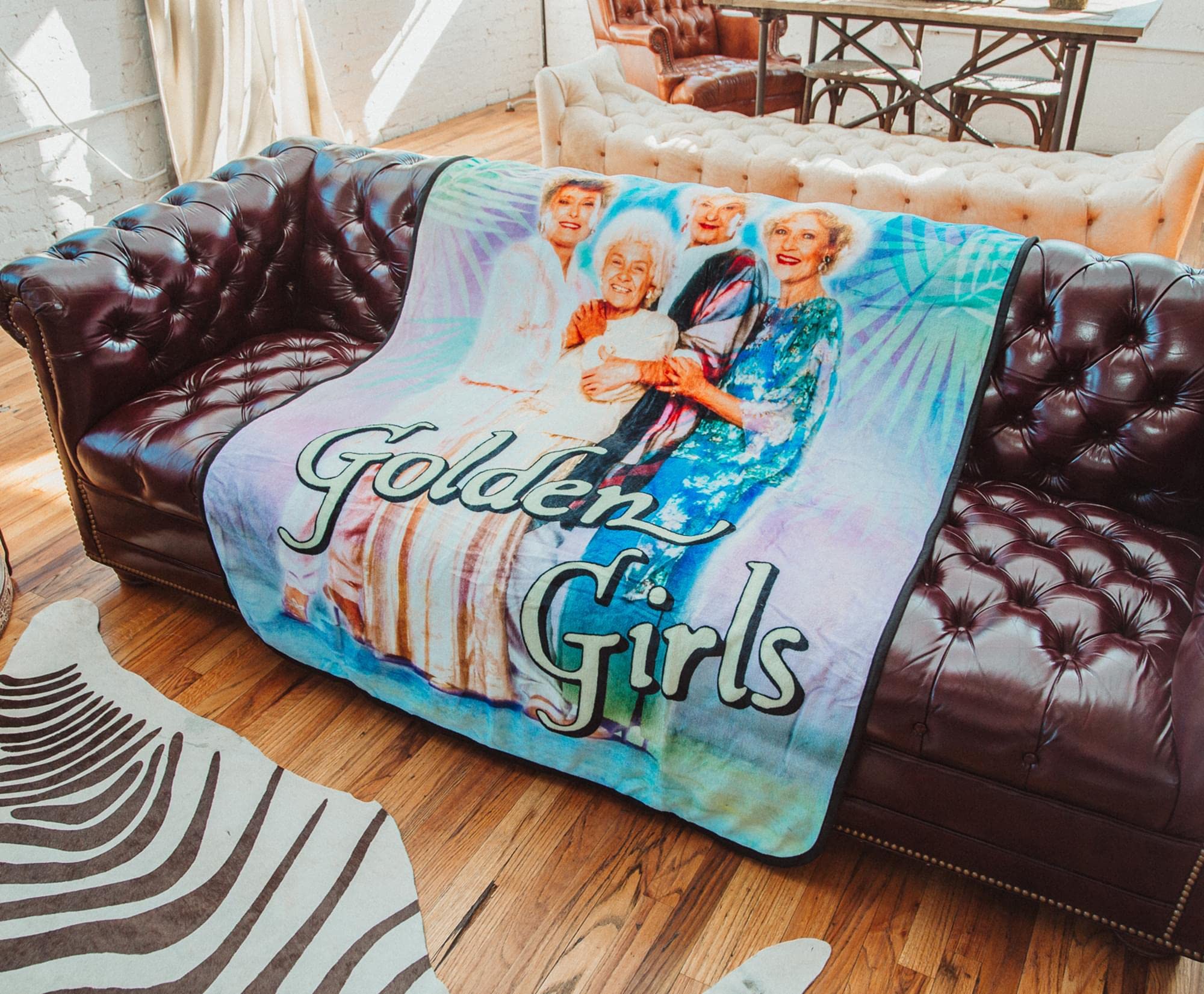 Amazon.com: Golden Girls The Raschel Fleece Throw Blanket | Plush