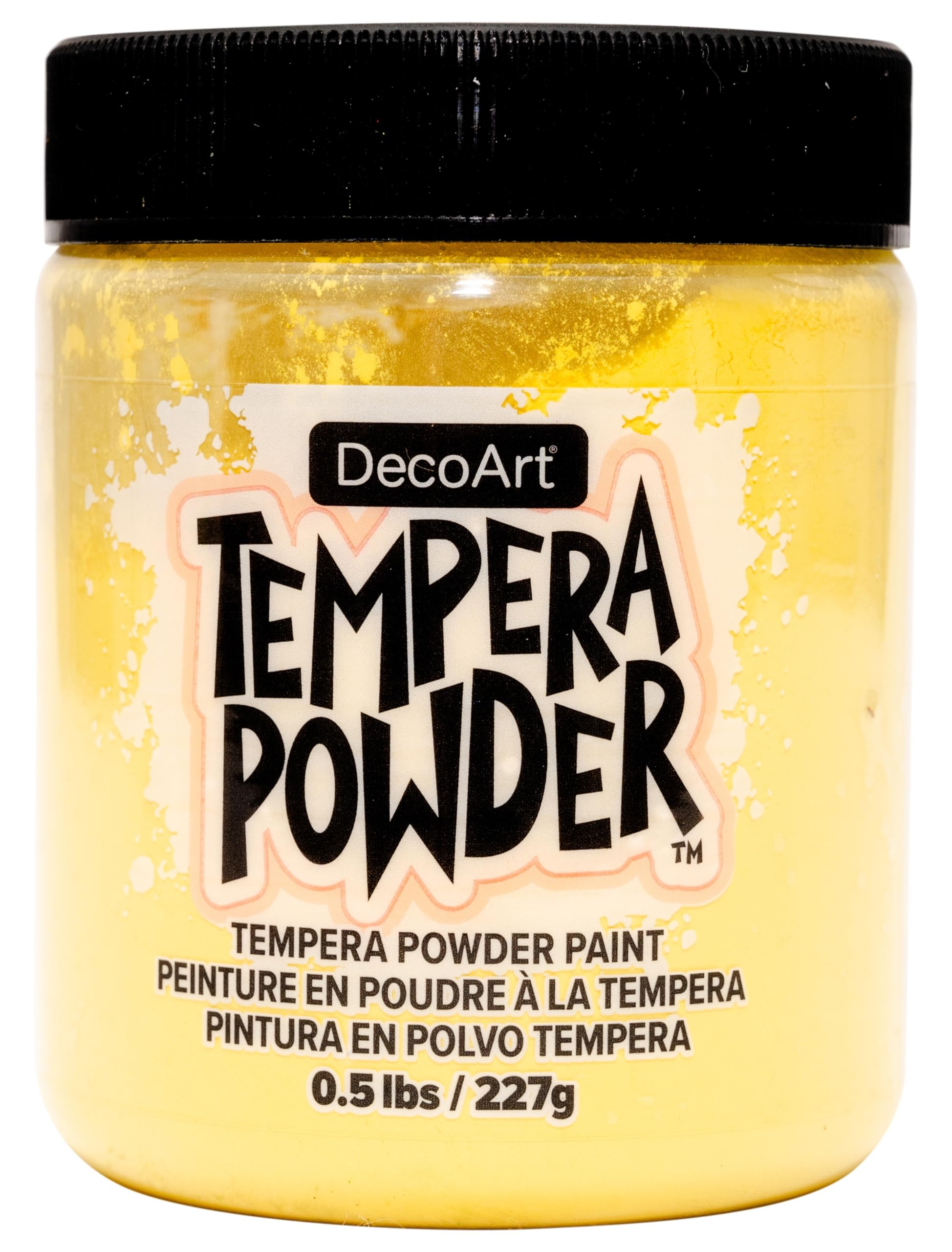 DecoArt Tempera Powder 0.5lb - Yellow