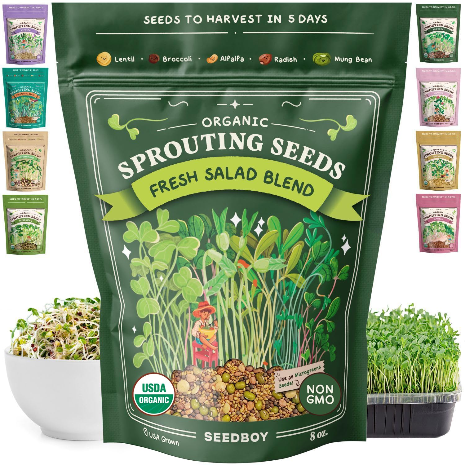 Seedboy Organic Sprouting Seeds