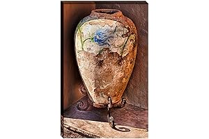 Intricate Western Vase with Captivating Blue Flowers