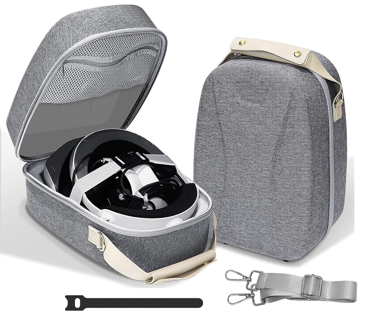 TMG Hard Case for PlayStation VR2 All-in-One VR Gaming Headset and Touch Controller, Portable Travel Case Storage Bag with Shoulder Strap (PS VR2, Grey) (B0CWZXYHCZ) Amazon Price History, Amazon Price Tracker