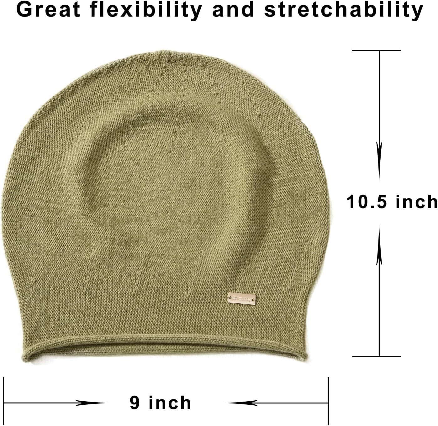 jaxmonoy Slouchy Knit Beanie Hat for Women Winter Soft Warm Ladies Laightweight Slouch Knitted Skull Beanies Cap - Image 4