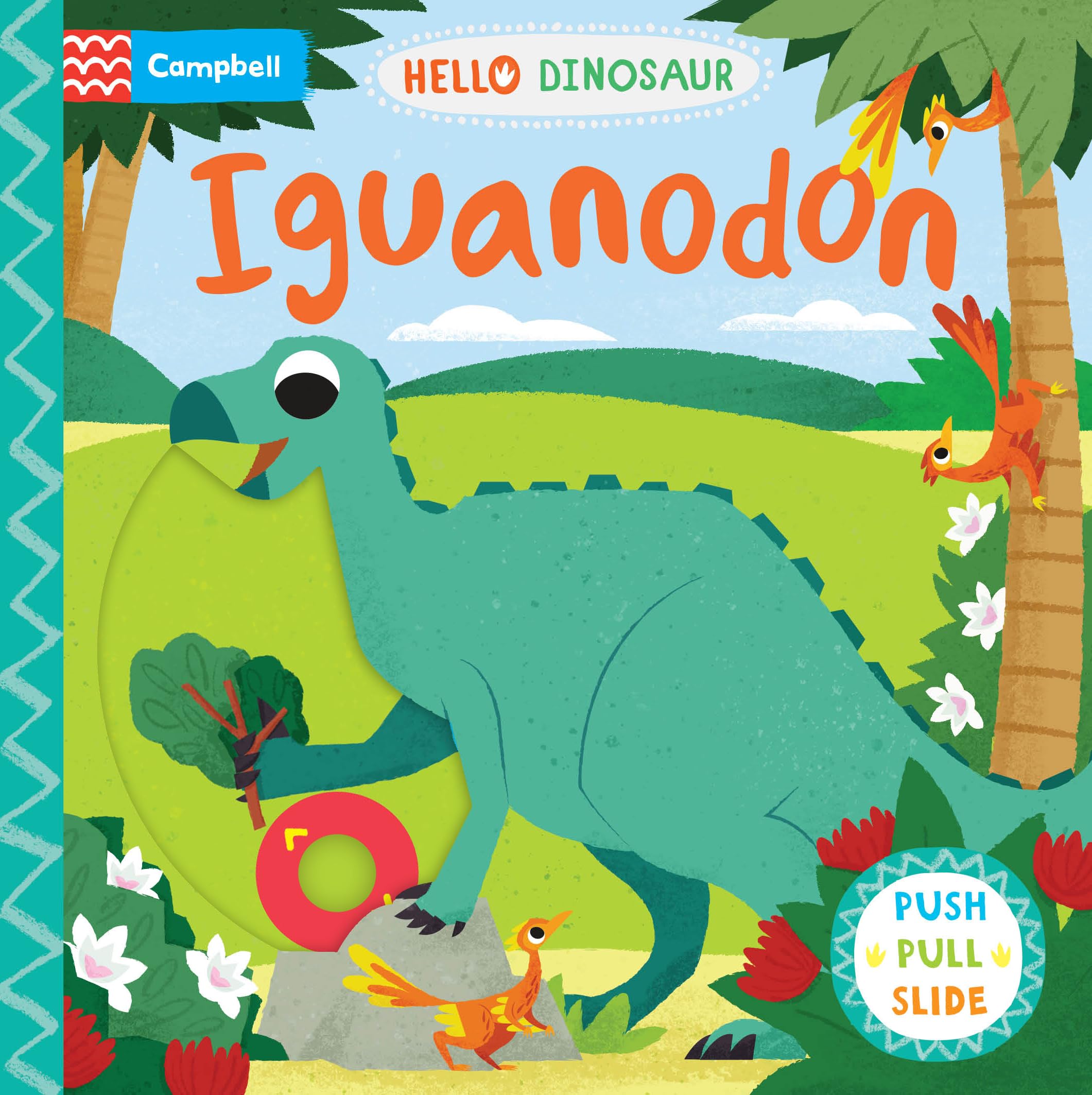 Iguanodon A Push Pull Slide Dinosaur Bk