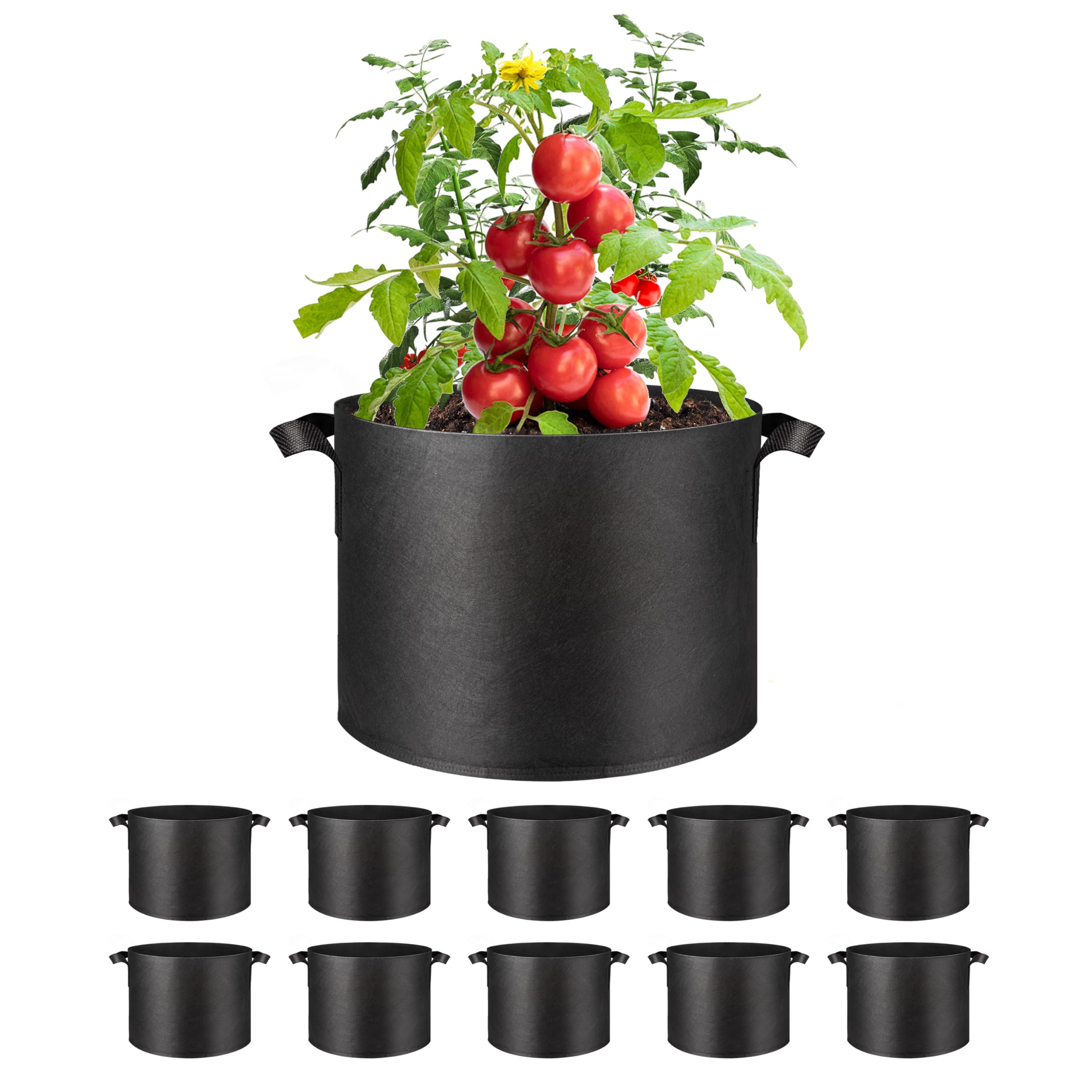 Simple Deluxe Grow Bags 5 Gallon 10 Pack