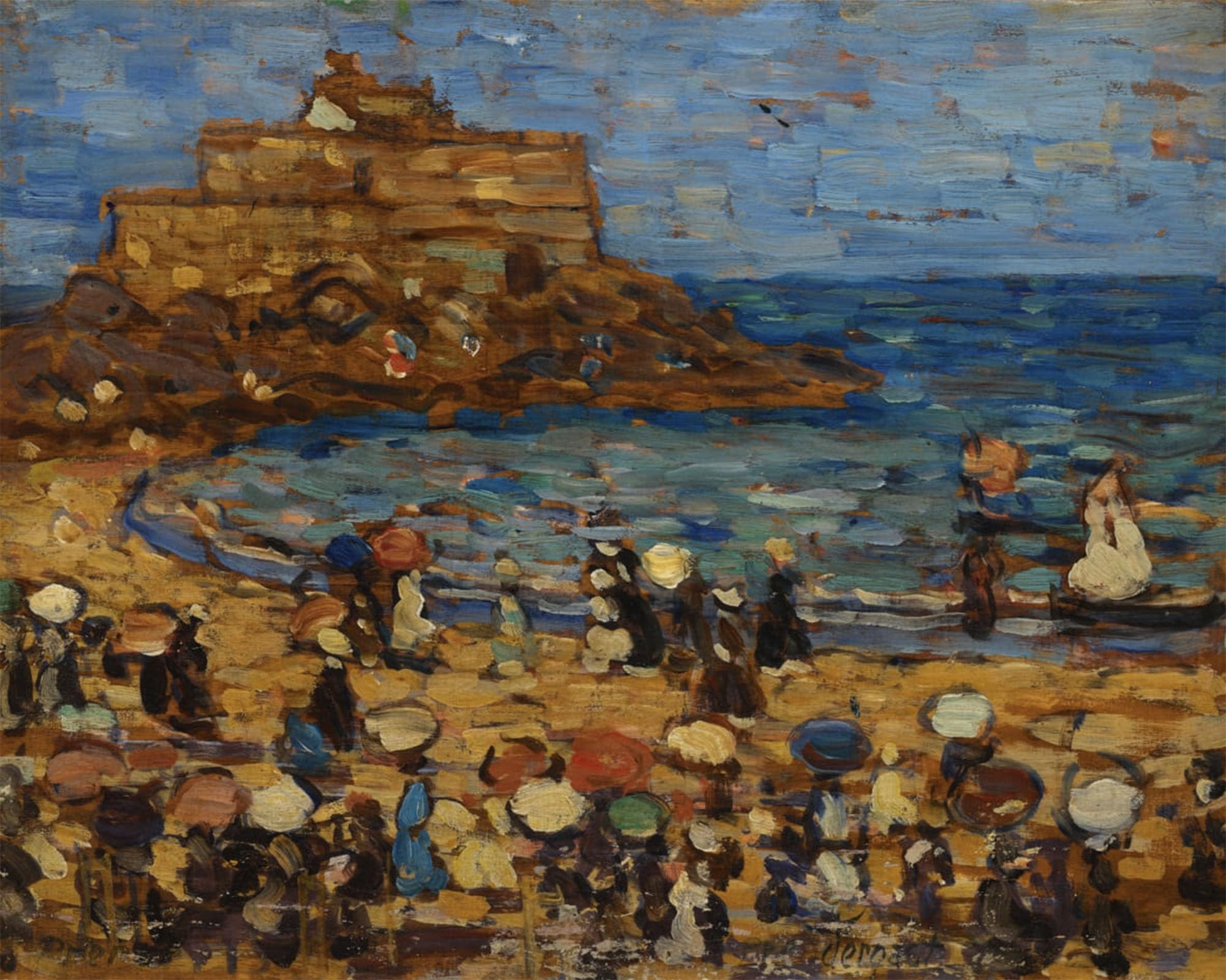 SERENDIPITP Vintage Wall Art Canvas Nordic Poster Canvas Print Picture Seascape st Mâlo by Maurice Brazil Prendergast Wall Art Poster for Home Decor 60x90cm
