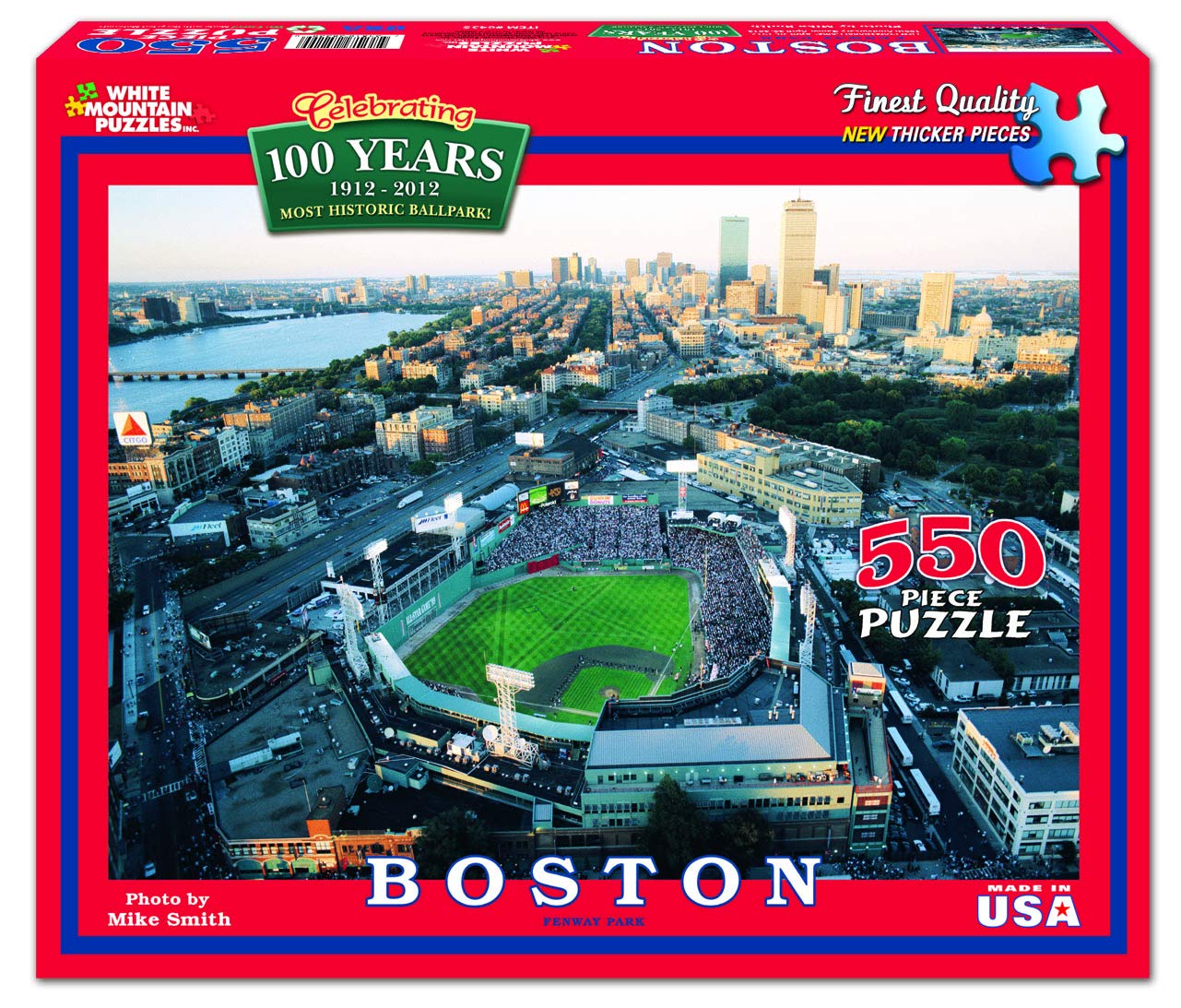 Amazon.com: White Mountain 550 Piece Jigsaw Puzzle Sports Baseball