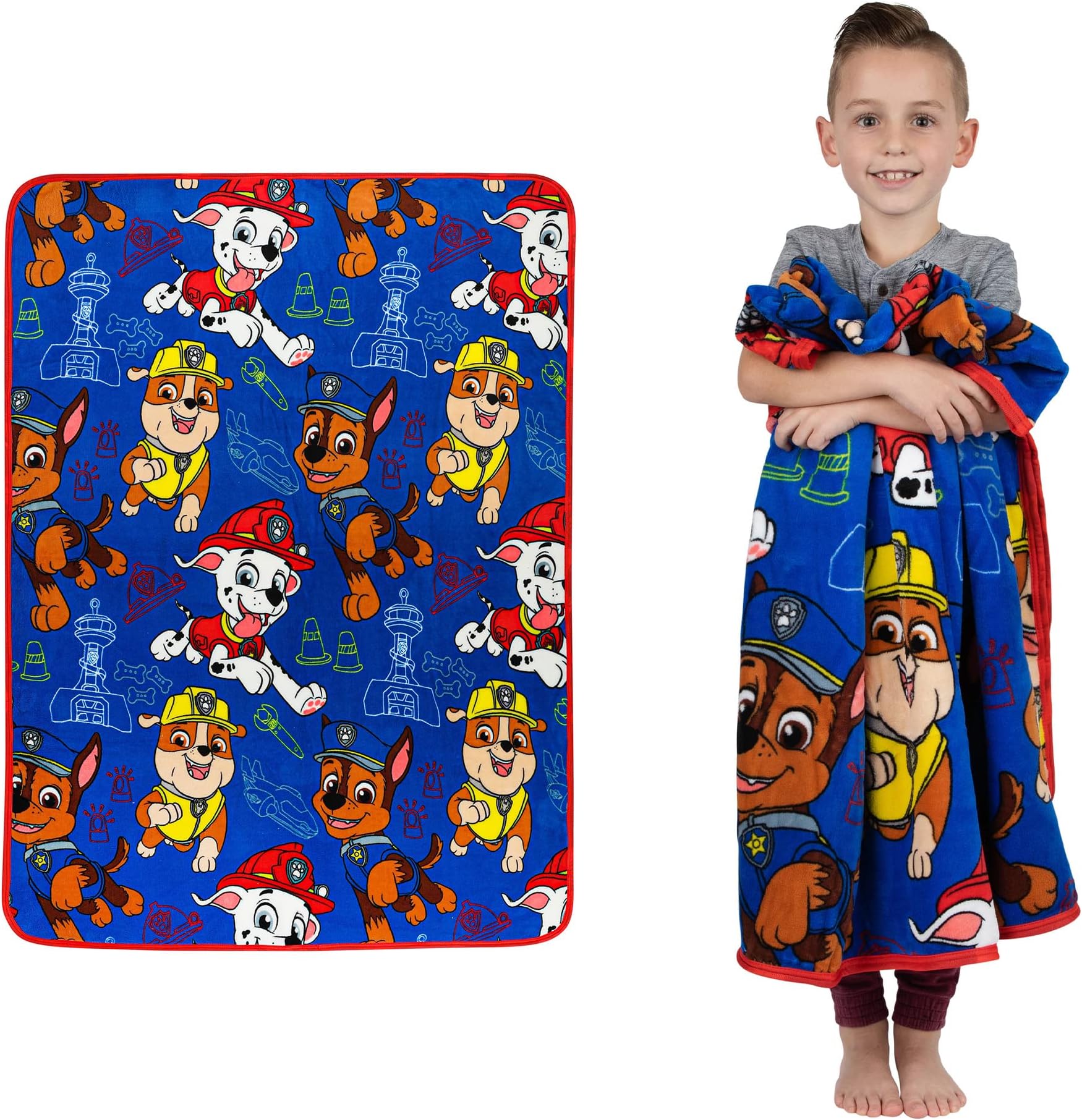 Kids Bedding Super Soft Plush Throw Blanket, 46 in x 60 in, Paw Patrol