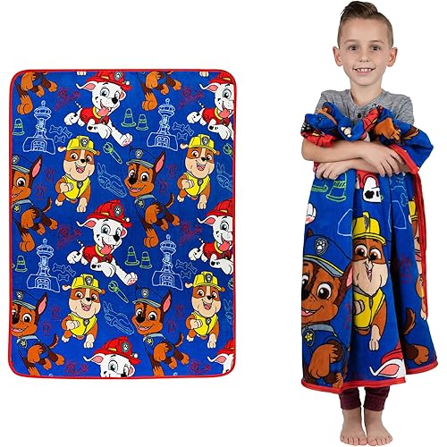 Franco Kids Bedding Super Soft Plush Throw Blanket, 46 in x 60 in, Paw Patrol