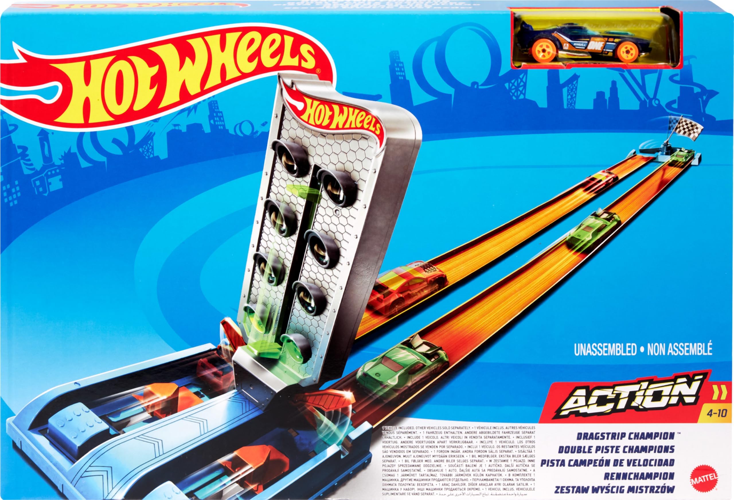 โHot Wheels GBF82 Action Sets 3 Sets in Assortment for Racing, Competition and Skill Building Boys Ages 4 to 10 Years Old