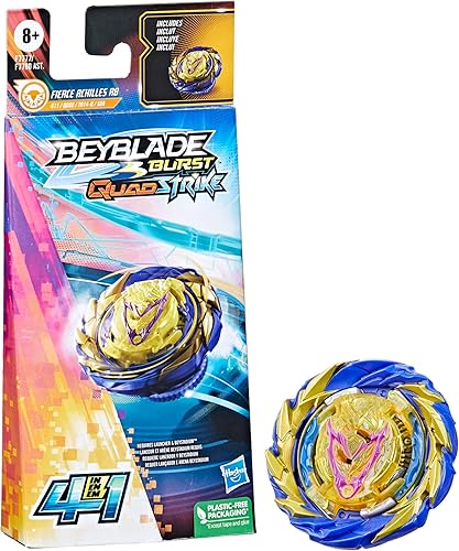 Beyblade Burst Quadstrike Fierce Achilles A8 4 en 1 Battle Top