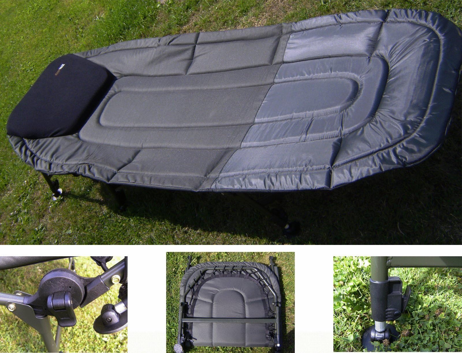 Carptrix Super Deluxe Bedchair, Wide Boy with Neoprene Pillow