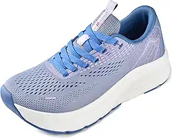 Sapatos masculinos com bico largo, suporte de arco, tênis de largura larga para corrida, caminhada, tênis, ortopédico, fascite plantar, treino, com sola grossa acolchoada zero drop