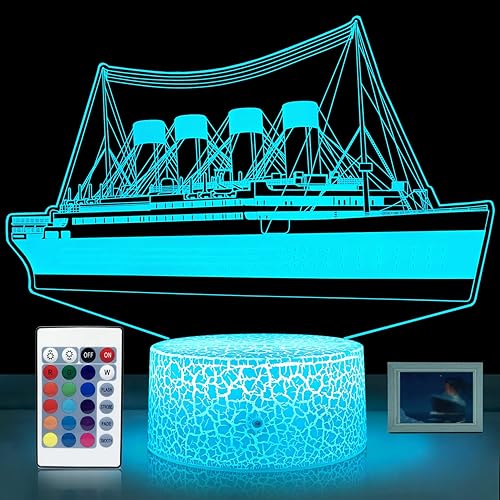 Titanic Night Light for Kids Led Lights for Bedroom with