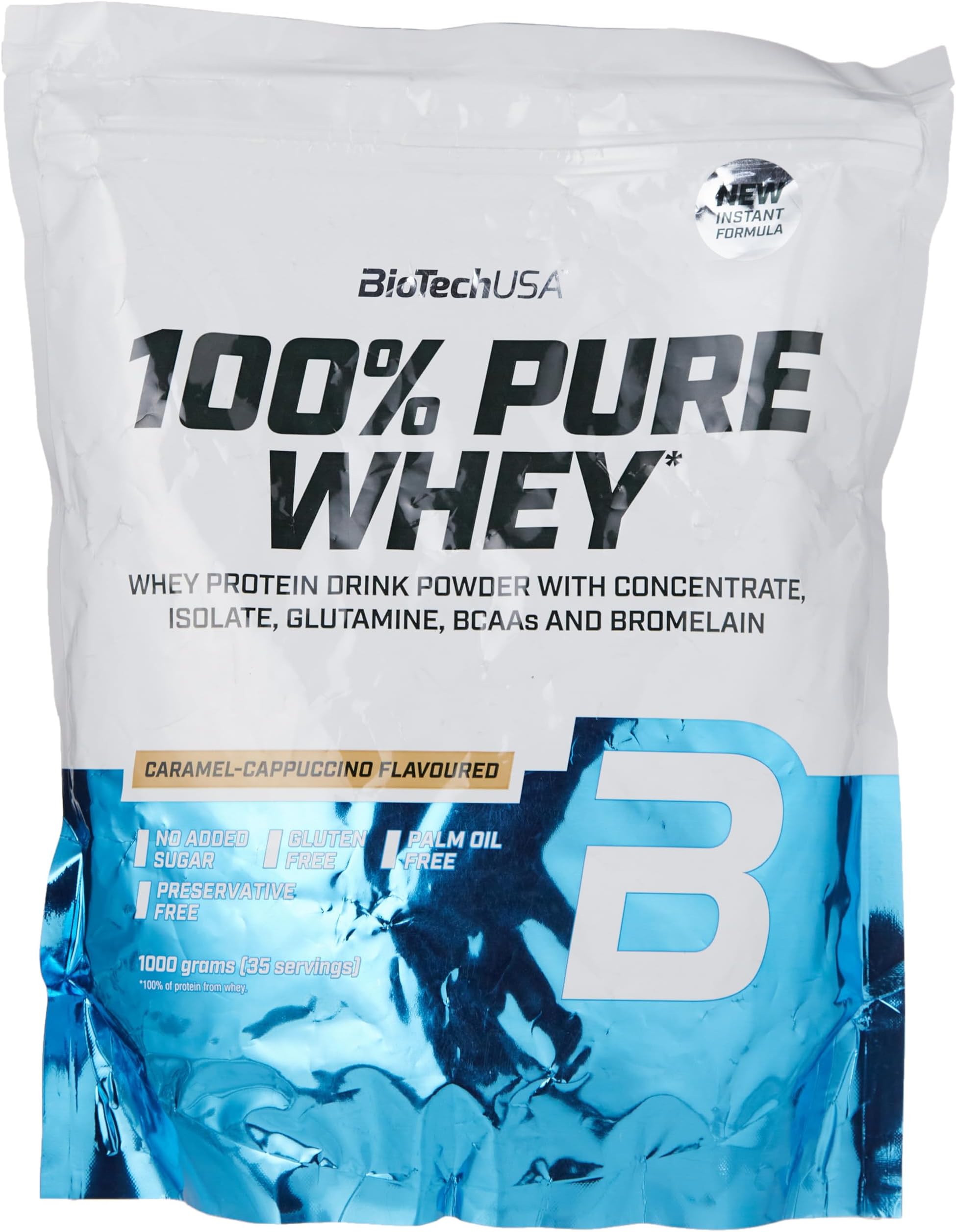 BioTechUSA 100% PURE WHEY #caramelo-cappuccino 1000 gr
