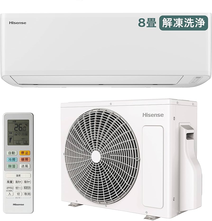 Hisense HA-S28DE9-W 10畳用 2021年製 Hisense HA-S28DE9-W 2.8kw おもに10畳用 冷暖房ルームエアコン