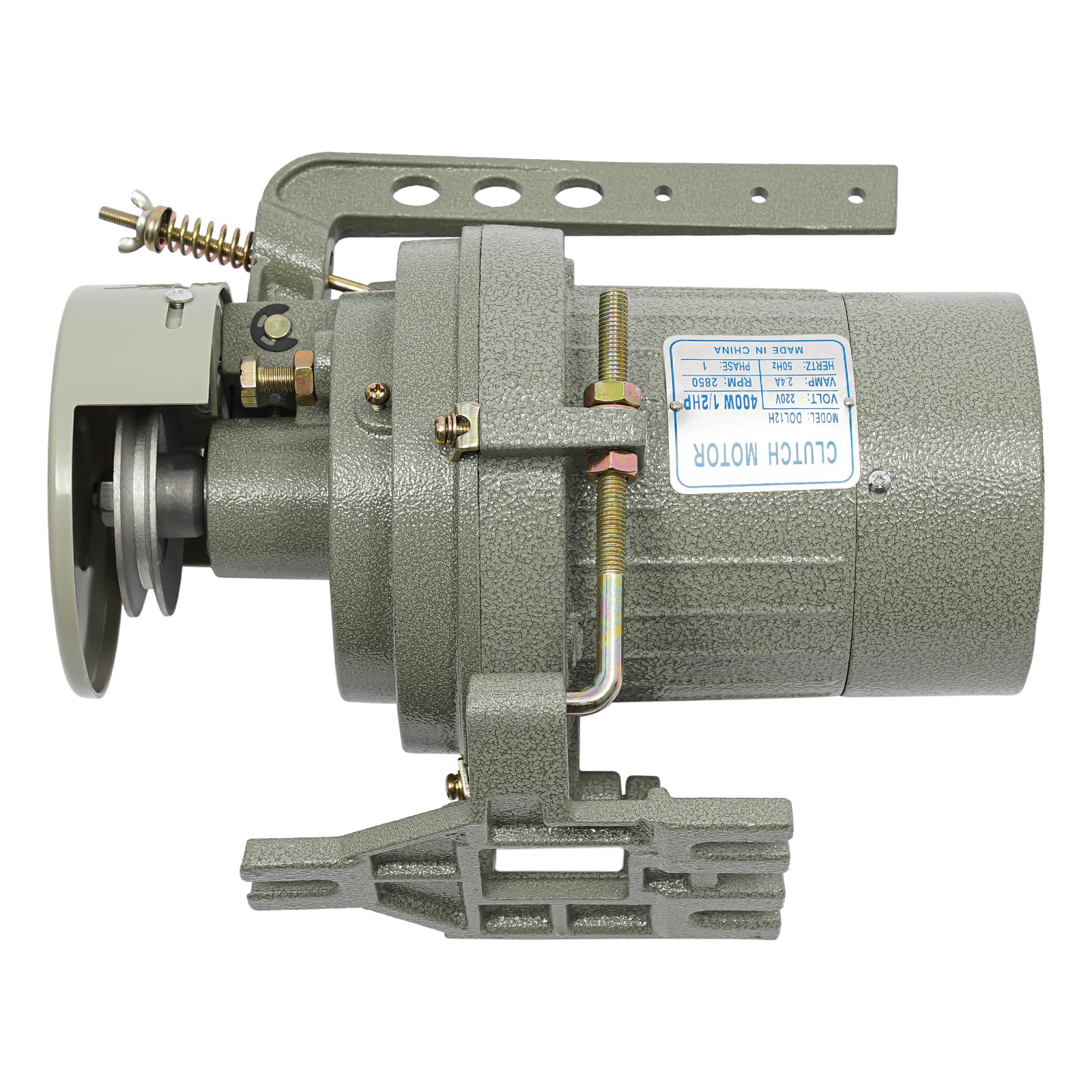 Motor de embrague 220 V 400 W, 2850 rpm, motor de embrague de cobre y aleación de aluminio, máquina de coser industrial, motor de máquina de coser eléctrico, silencioso, ahorro de energía, equipo
