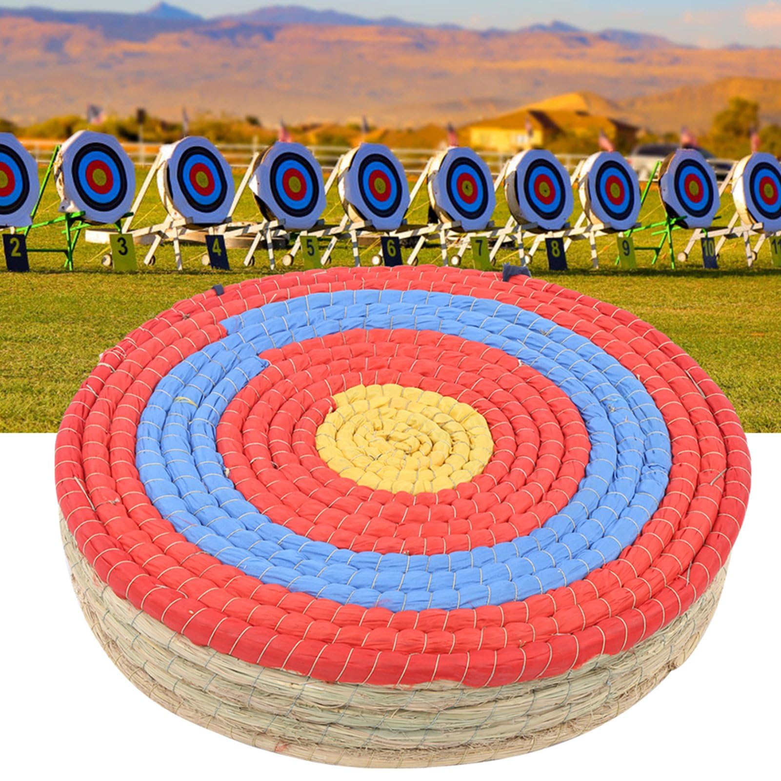 Cible de Tir à l'arc Paille 10cm Renforcée pour Chasse Sportive