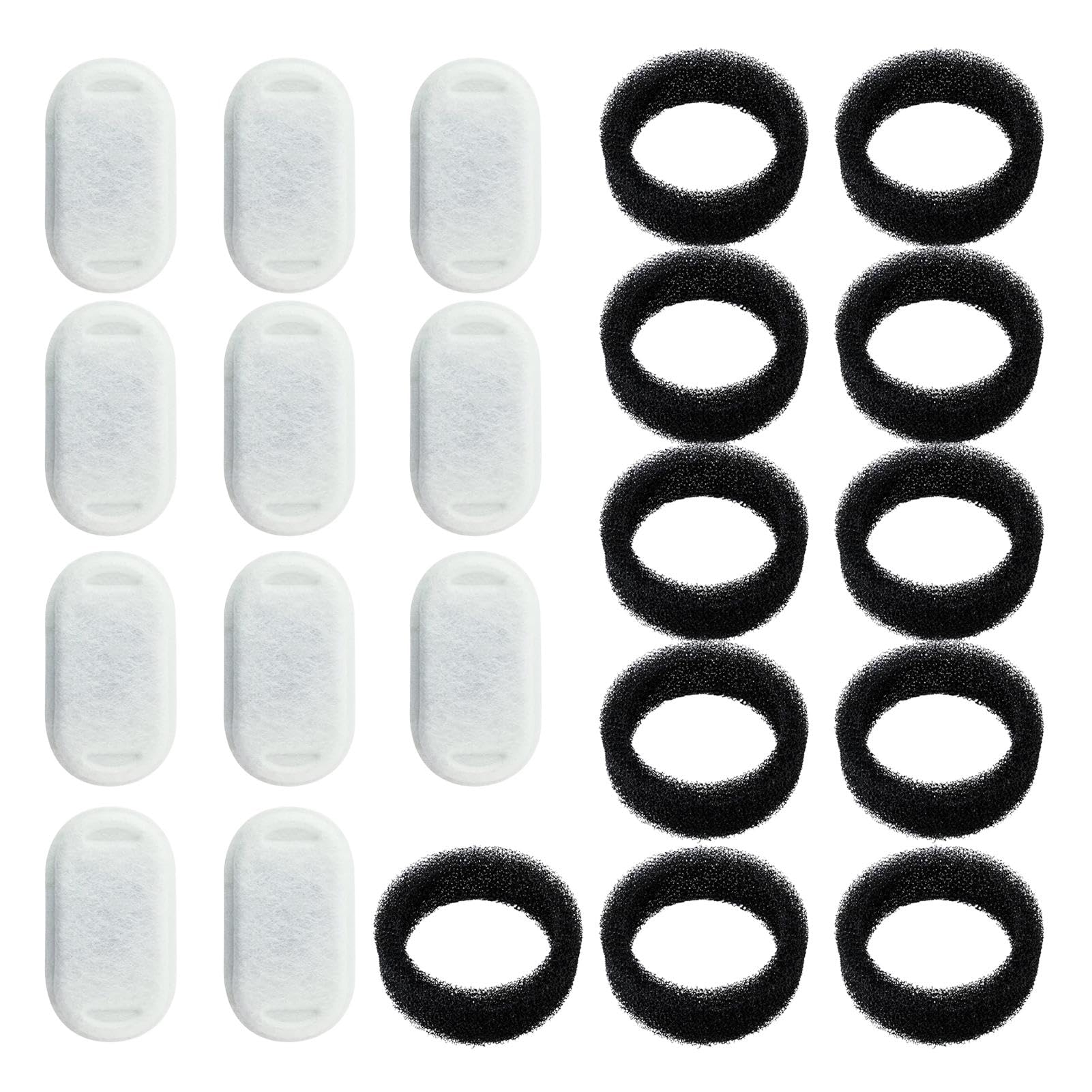 Divono Filtro para fuente de gato Giotohun de 3,2 l, filtro para fuente de agua de acero inoxidable de 2L y 3 L, filtro de repuesto para sistema de filtración, 11 filtros de carbón y 11 filtros de
