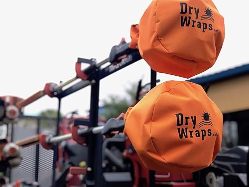 Miniatura 2 de Cubierta impermeable para recortadora - DRYWRAPS (paquete de 3) - Bordeadora, sierra de poste, para STIHL Echo Husqvarna (naranja)