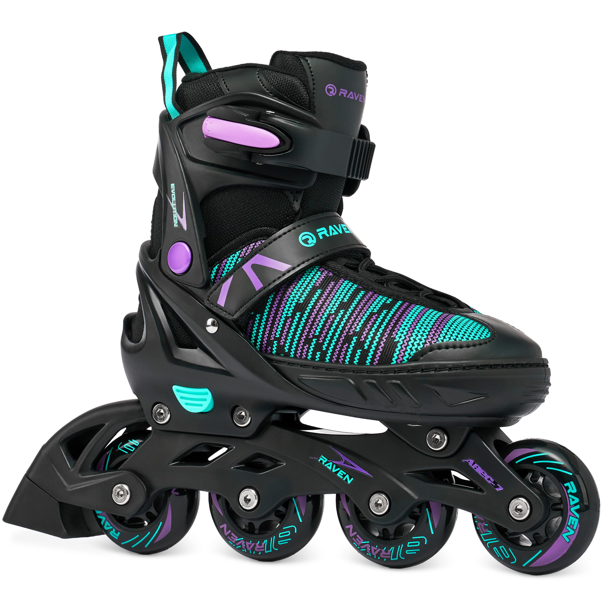 RAVEN 3in1 Inline Skates Pattini in linea Triskates Pattini a rotelle per bambini, adulti, ragazze e donne regolabili Cande