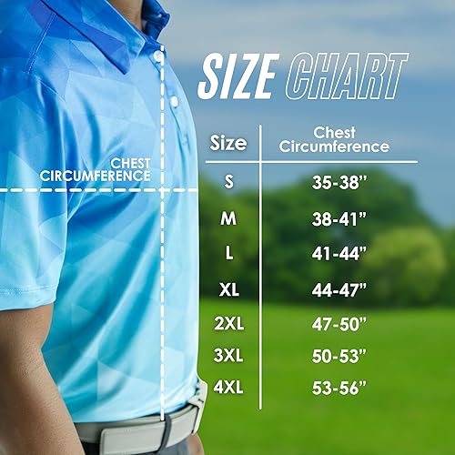 Miniatura 2 de YATTA GOLF - Camiseta polo de golf de alto rendimiento para hombre