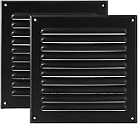 Vista 82 de Vent Systems – 3.35 x 9.84 pulgadas (interior) rejilla de ventilación de aire rectangular de metal blanco para alero, cubierta de rejilla, deflector