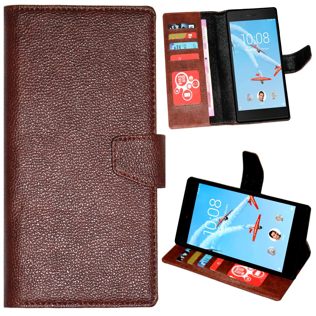 Zaoma Diary Stand Flip Flap Case Cover for Lenovo TAB 7 TB-7504X (TB-7504X) Tablet Stand Flip Case Cover - Brown (B07TXPCT3J) Amazon Price History, Amazon Price Tracker
