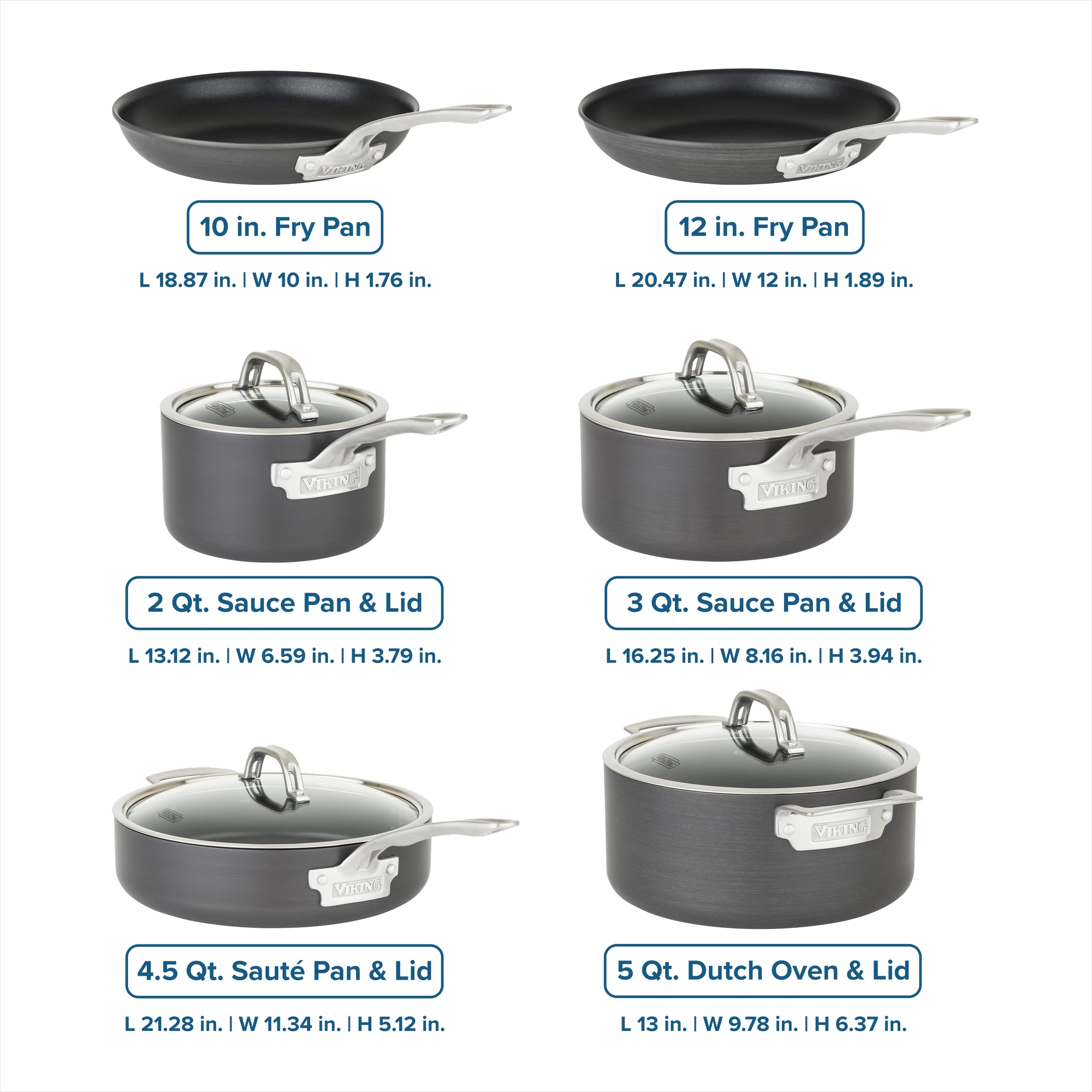 Amazon.co.jp: Viking Culinary 硬質アルマイト ノンスティック調理