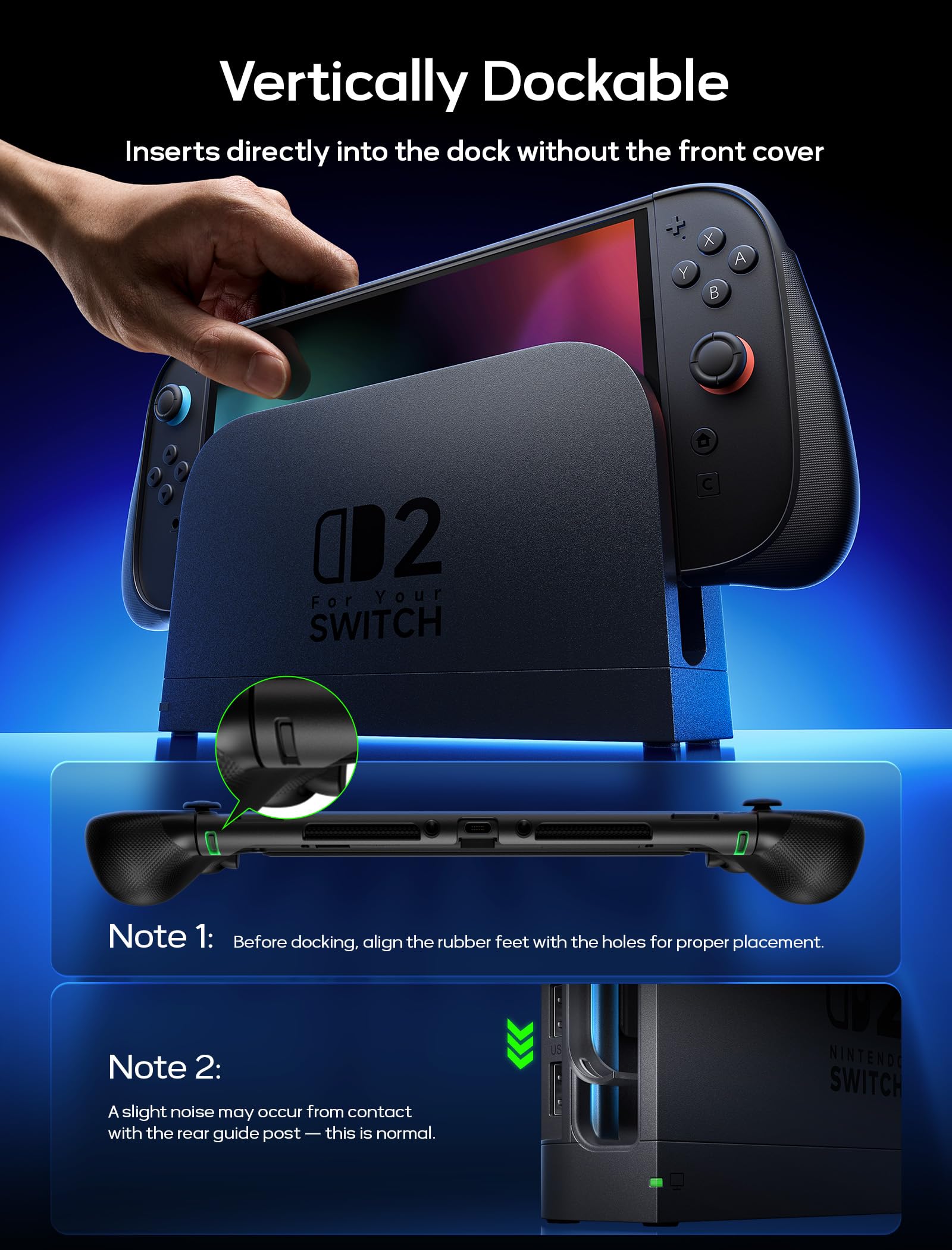 Amazon.com: JSAUX Split Protective Case for Switch 2&Large Hard