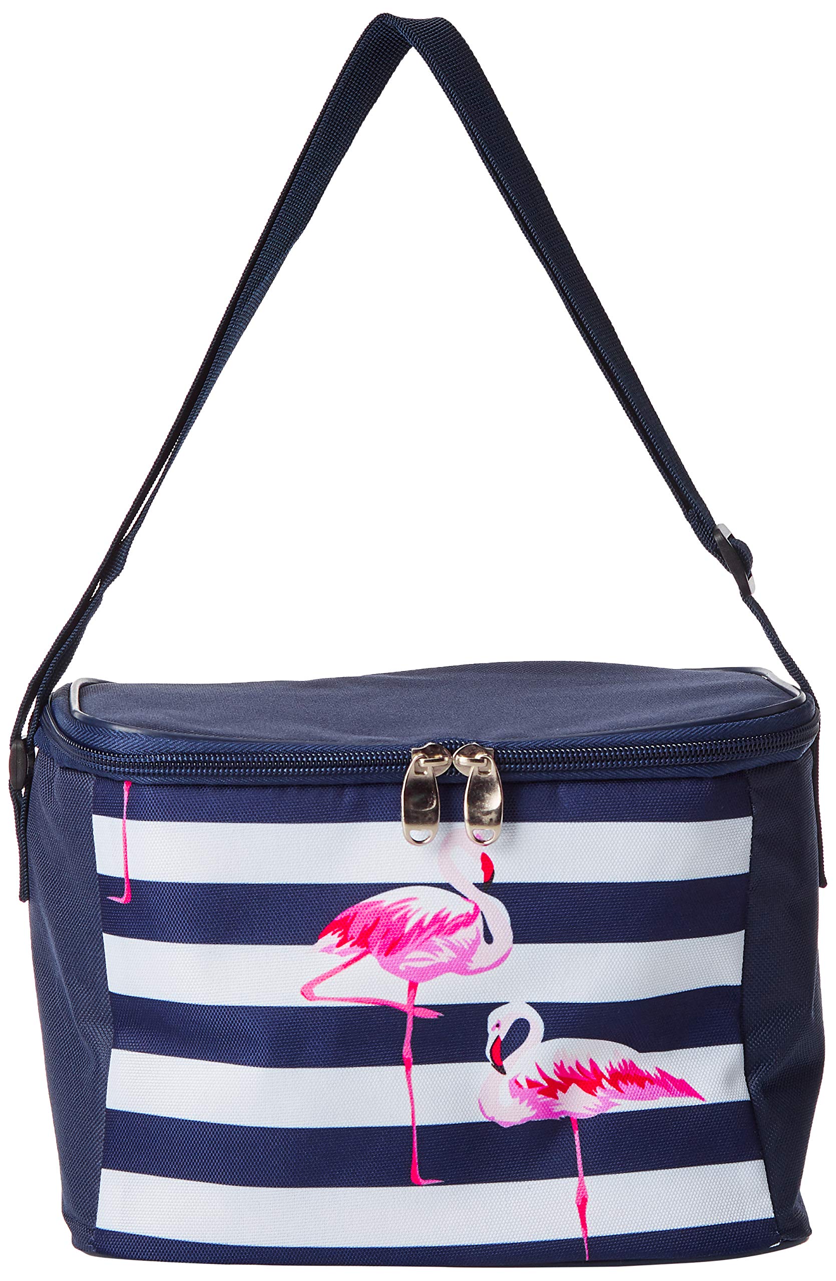 SanneaInsulated Double Deck Cooler Lunch Bag, Blue, Bd-Clr-1020