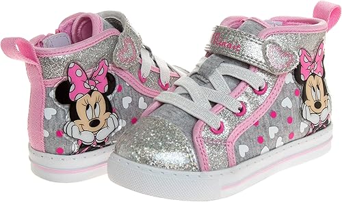 Miniatura 2 de Minnie Mouse Frozen Encanto - Tenis casuales de lona para niños y niñas Anna Elsa Maribel (tallas 6-12 para niños pequeños - niño pequeño)