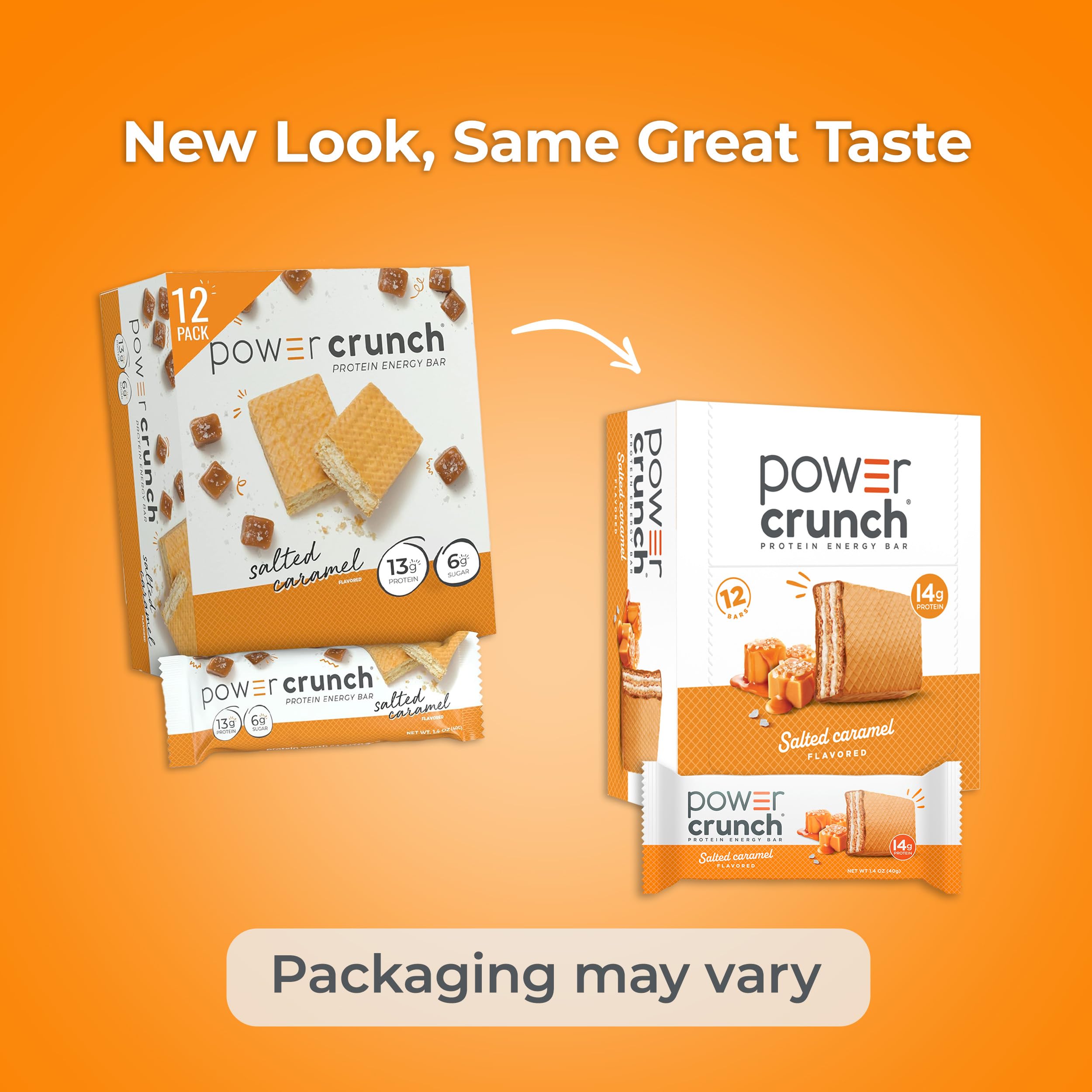 Power Crunch Bar - Original - Salted Caramel - 1.4 Oz - Case Of 12